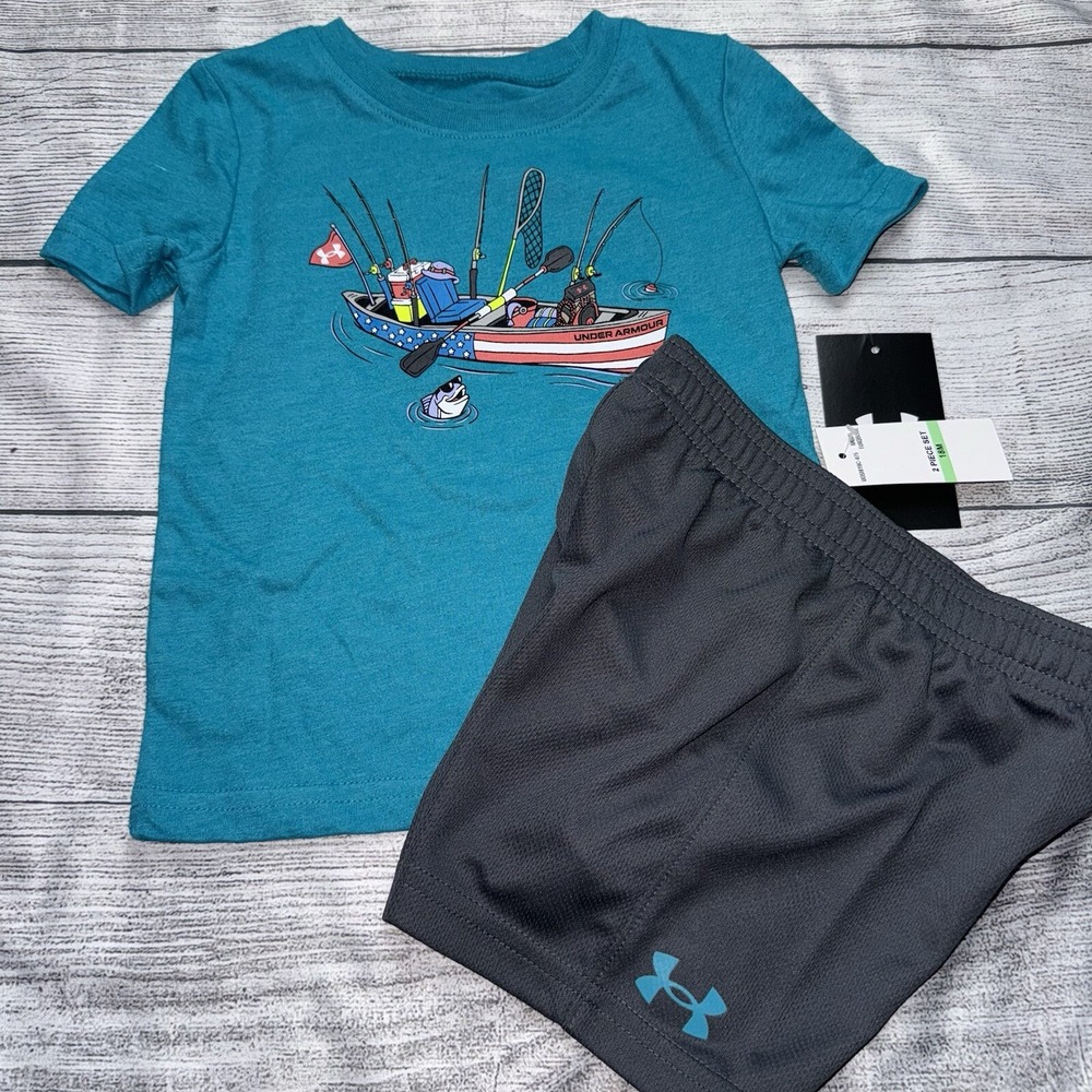 Under Armour Baby Boys 18 Months Canoe Outfit Set NEW
